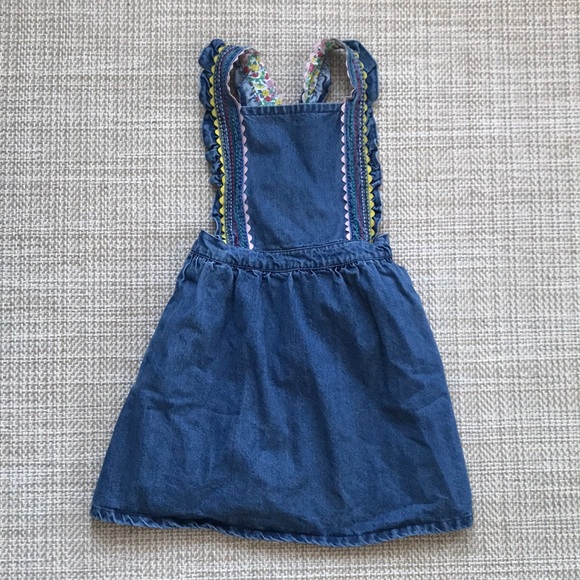 Mini Boden Denim Pinafore Dress (girls' size 8-9)